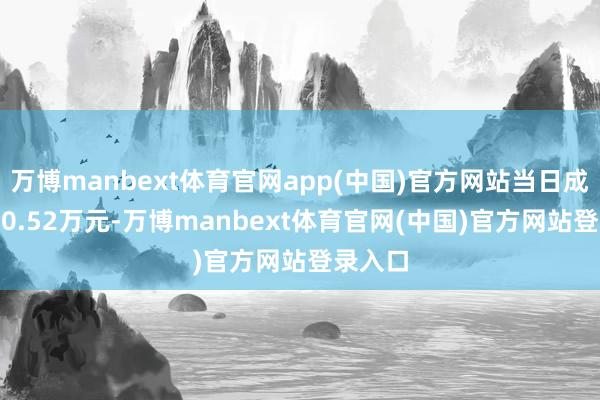 万博manbext体育官网app(中国)官方网站当日成交2850.52万元-万博manbext体育官网(中国)官方网站登录入口