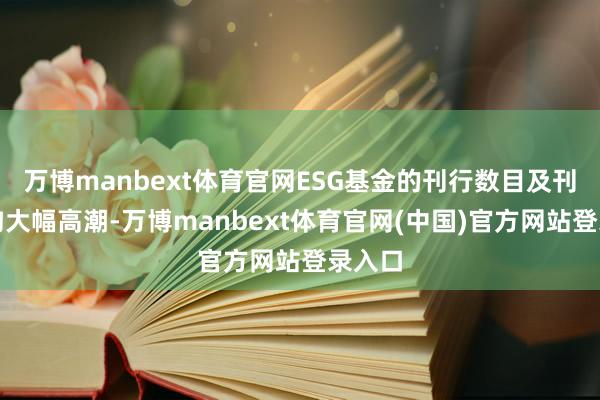 万博manbext体育官网ESG基金的刊行数目及刊行鸿沟大幅高潮-万博manbext体育官网(中国)官方网站登录入口