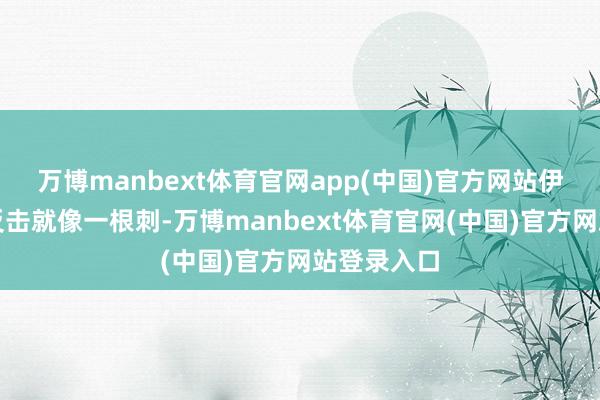 万博manbext体育官网app(中国)官方网站伊朗外长的反击就像一根刺-万博manbext体育官网(中国)官方网站登录入口