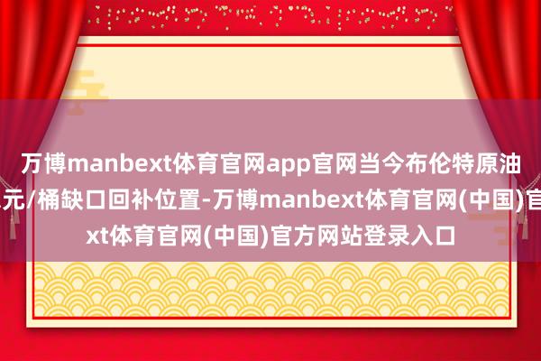 万博manbext体育官网app官网当今布伦特原油已面对73好意思元/桶缺口回补位置-万博manbext体育官网(中国)官方网站登录入口