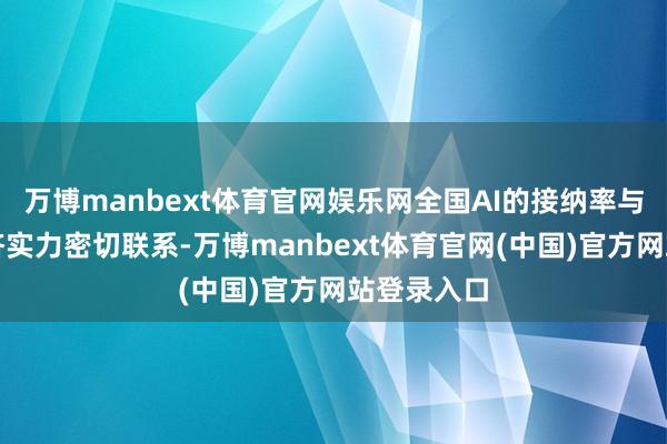 万博manbext体育官网娱乐网全国AI的接纳率与国度的经济实力密切联系-万博manbext体育官网(中国)官方网站登录入口