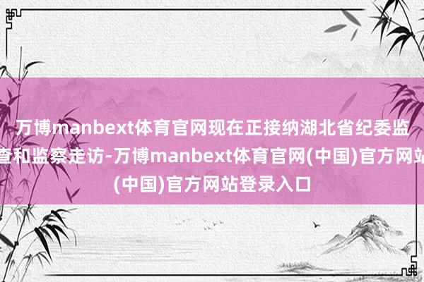 万博manbext体育官网现在正接纳湖北省纪委监委顺次审查和监察走访-万博manbext体育官网(中国)官方网站登录入口